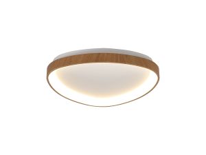 Niseko II Triangular Ceiling 42cm 38W LED, 2700K-5000K Tuneable, 2500lm, Remote Control, Wood, 3yrs Warranty