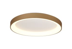 Niseko II Ring Ceiling 78cm 58W LED, 2700K-5000K Tuneable, 4700lm, Remote Control, Gold, 3yrs Warranty