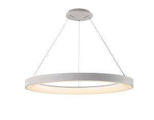 Niseko II Ring Pendant 90cm 66W LED, 2700K-5000K Tuneable, 5440lm, Remote Control, White, 3yrs Warranty