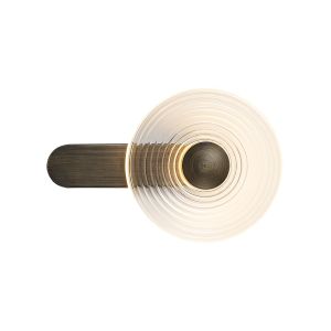 Biento Wall Lamp, 1 x 7W LED, 3000K, 426lm, Bronze/Clear, 3yrs Warranty
