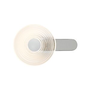 Biento Wall Lamp, 1 x 7W LED, 3000K, 426lm, Chrome/Clear/Satin White, 3yrs Warranty