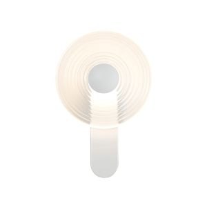 Biento Wall Lamp,1 x 7W LED, 3000K, 426lm, Satin White/Clear, 3yrs Warranty