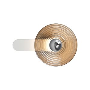Biento Wall Lamp,1 x 7W LED, 3000K, 426lm, Satin White/Smoke/Chrome, 3yrs Warranty