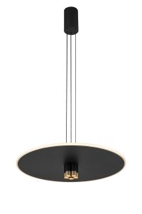 Nomada 58cm Pendant, 42W LED, 3000K, 1500lm, Sand Black/Painted Gold, 3yrs Warranty