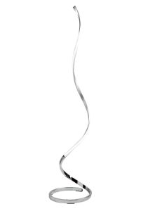 Nur Floor Lamp 20W LED 3000K, 1800lm, Dimmable, Silver/Frosted Acrylic/Polished Chrome, 3yrs Warranty