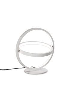 Orbital Table Lamp Round 30cm, 2 Ring, 12W LED 3000K, 660lm, White, 3yrs Warranty