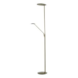 Oundle 2 Light 45W Integrated LED Bronze Mother And Child Floor Lamp (With Adjustable Reading Light)