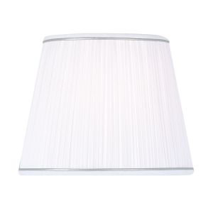 Endon OV-10-WH Oval 10" White Shade 1 Light In Fabric