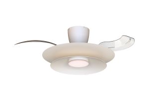 Patagonia 52cm 20W LED Dimmable Ceiling Light With Built-In 30W DC Fan, 3000-5000K Remote Control, 3600lm, White, 5yrs Warranty
