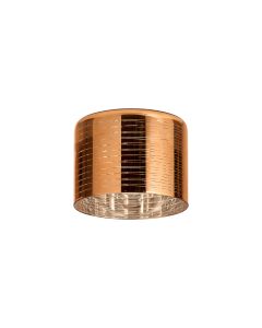 Giuseppe 15x11cm Short Cylinder (B) Lined Dark Copper Glass Shade