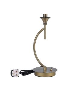 Giuseppe Antique Brass 1 Light G9 Vertical Table Lamp Without Shade, For A Vast Range Of Glass Shades