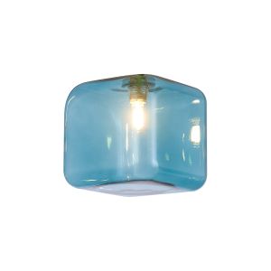 Giuseppe 13x13x12.5cm Smooth Squircle (P) Glass Shade Blue