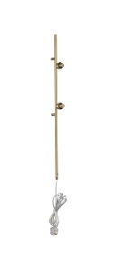 Giuseppe Antique Brass 85cm 2 Light G9 Universal Switched Plug-In Wall Lamp (FRAME ONLY), For A Vast Range Of Glass Shades