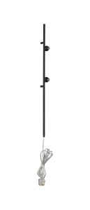 Giuseppe Satin Black 85cm 2 Light G9 Universal Switched Plug-In Wall Lamp (FRAME ONLY), For A Vast Range Of Glass Shades