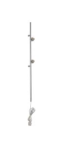 Giuseppe Polished Chrome 85cm 2 Light G9 Universal Switched Plug-In Wall Lamp (FRAME ONLY), For A Vast Range Of Glass Shades