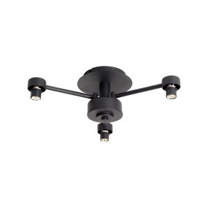 Giuseppe 37.5cm Satin Black 3 Light G9 Universal Semi Flush Light (FRAME ONLY), For A Vast Range Of Glass Shades