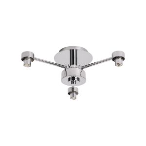 Giuseppe 37.5cm Polished Chrome 3 Light G9 Universal Semi Flush Light (FRAME ONLY), For A Vast Range Of Glass Shades