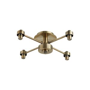 Giuseppe 40cm Antique Brass 4 Light G9 Semi Flush Light (FRAME ONLY), For A Vast Range Of Glass Shades