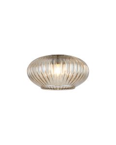 Giuseppe 16x9cm Oval Sphere Ribbed (Q) Champagne Glass Shade
