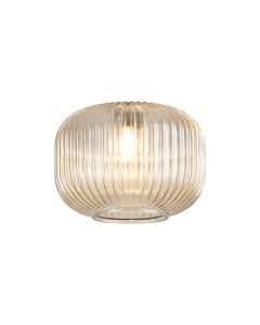 Giuseppe 18x13cm Pumpkin Shaped Ribbed (R) Champagne Glass Shade