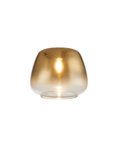 Giuseppe 15x12cm Trapezium (S) Gold Fade/Clear Glass Shade