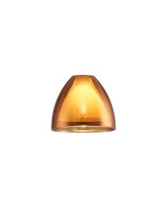 Giuseppe 12x10cm Curved Cone Copper With Inner Opal Cone (U) Glass Shade