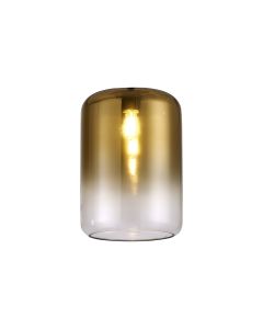 Giuseppe 12x17cm Cylinder Glass Shade (AD), Gold Fade/Clear
