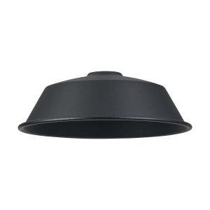 Giuseppe 18x6cm Lampshade With Angled Sides (MC) Satin Black/Satin Black Metal Shade