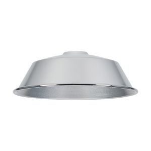 Giuseppe 18x6cm Lampshade With Angled Sides (MC) Polished Chrome/Silver Painted Metal Shade