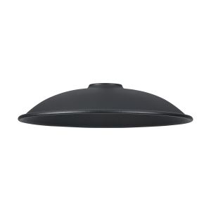 Giuseppe 18x4cm Shallow Dome Round (ME) Satin Black/Satin Black Metal Shade