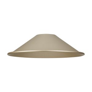 Giuseppe 18x4.8cm Shallow Cone (MF) Satin Beige Metal Shade