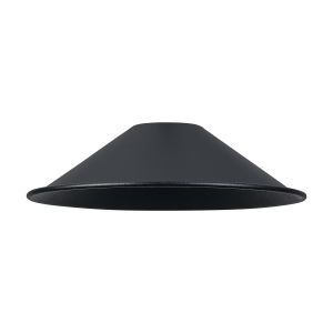Giuseppe 18x4.8cm Shallow Cone (MF) Satin Black/Satin Black Painted Metal Shade