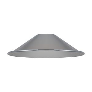 Giuseppe 18x4.8cm Shallow Cone (MF) Polished Chrome/Silver Painted Metal Shade