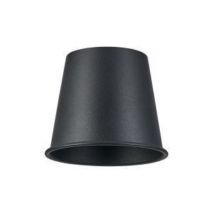 Giuseppe 13.5x11cm Cone (MG) Satin Black/Satin Black Metal Shade