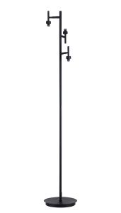 Giuseppe Satin Black 3 Light G9 Floor Lamp Without Shade, For A Vast Range Of Glass Shades (Up To 200g)