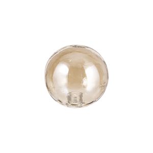 Giuseppe 10cm Rings Pattern Effect (Y) Round Cognac Globe Glass Shade