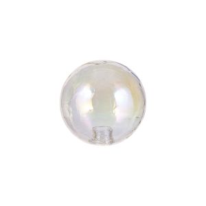 Giuseppe 10cm Rings Pattern Effect (Y) Round Iridescent Globe Glass Shade