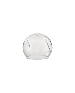 Giuseppe 14x12cm Open Mouth (Z) Round With Oval Dimples Clear Globe Glass Shade