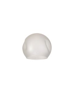 Giuseppe 14x12cm Open Mouth (Z) Round With Oval Dimples Frosted Globe Glass Shade