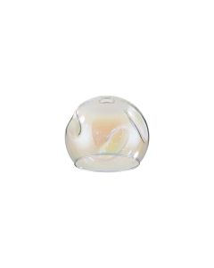 Giuseppe 14x12cm Open Mouth (Z) Round With Oval Dimples Iridescent Globe Glass Shade