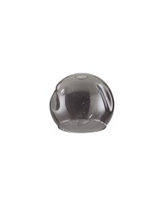 Giuseppe 14x12cm Open Mouth (Z) Round With Oval Dimples Smoked Globe Glass Shade