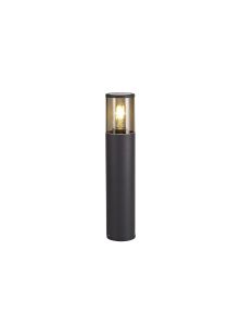 Pizzasy 45cm Post Lamp 1 x E27, IP54, Anthracite/Smoked, 2yrs Warranty