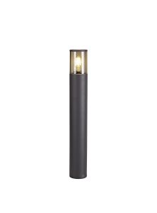 Pizzasy 65cm Post Lamp 1 x E27, IP54, Anthracite/Smoked, 2yrs Warranty