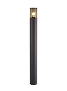Pizzasy 90cm Post Lamp 1 x E27, IP54, Anthracite/Smoked, 2yrs Warranty