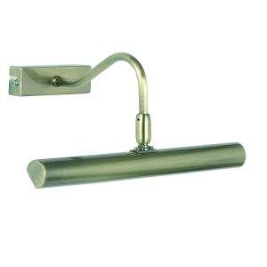 ENDON-PL-LEDG9-AN LINTON DOUBLE LED PICTURE LIGHT ANTIQUE BRASS PLASTE FINISH