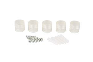 Briciole PC Wall/Ceiling Universal Cable Clamp For Fabric Cables, Clear (5 Pack)