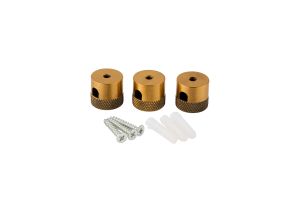 Briciole Metal Wall/Ceiling Universal Cable Clamp For Fabric Cables, Gilt Bronze (3 Pack)