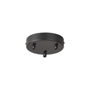 Briciole 3 Hole 12cm Canopy/Ceiling Rose Kit Satin Black