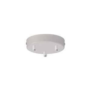 Briciole 3 Hole 12cm Canopy/Ceiling Rose Kit White