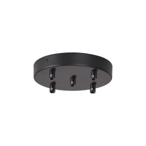 Briciole 5 Hole 15cm Canopy/Ceiling Rose Kit Satin Black
